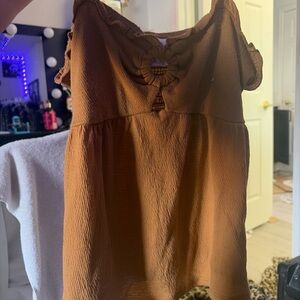 brown summer top
